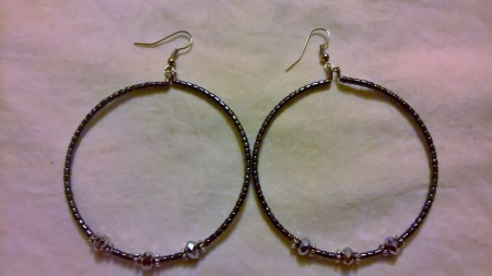 Orecchini con perline-swarovski   6 Euro