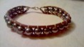Bracciale composto da cuoio cucito con perle             7 Euro