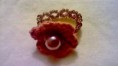 Anello con perle-perline-uncinetto   3 Euro
